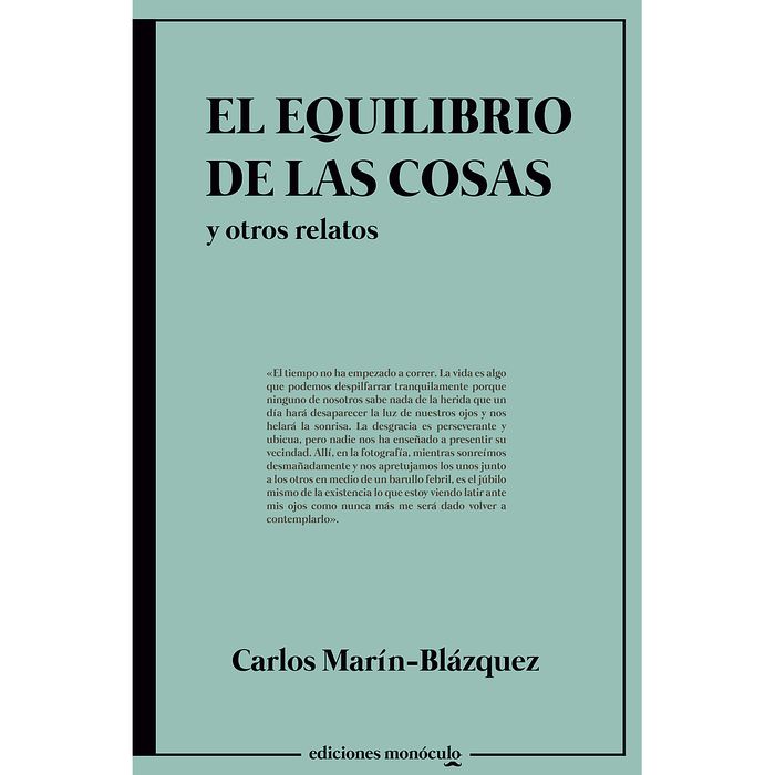 EQUILIBRIO DE LAS COSAS Y OTROS RELATOS