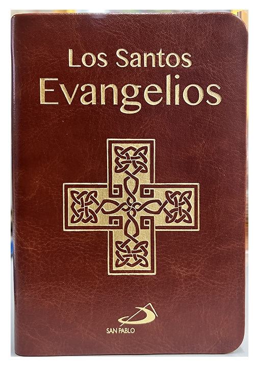 Santos Evangelios. Bolsillo. Piel marron