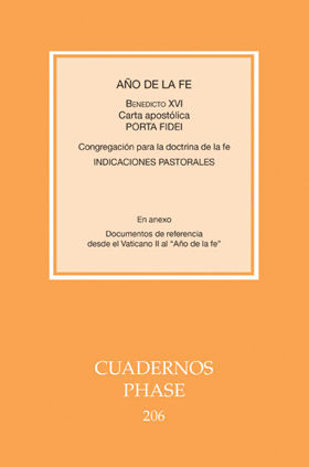 AÑO DE LA FE. CARTA PORTA FIDEI. 206